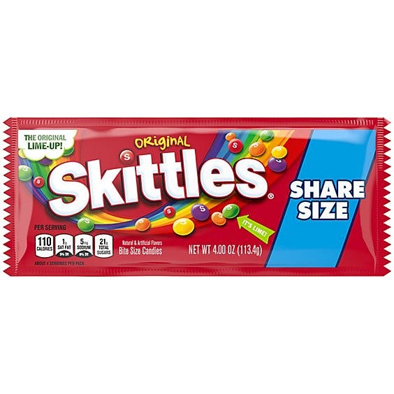 Is it Gluten Free? Skittles Original Candy Share Size