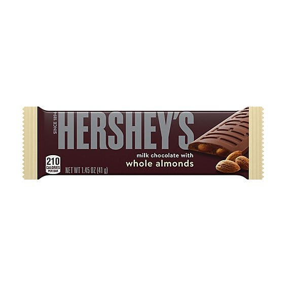Is it Vegan? Hershey's Milk Chocolate With Whole Almonds Candy Bar