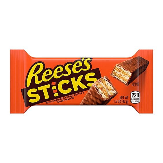 Is it Pescatarian? Reeses Peanut Butter Sticks Crispy Wafers Milk Chocolate