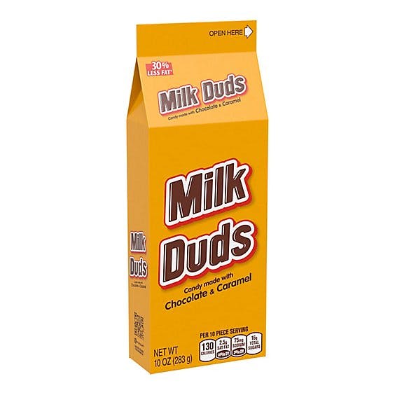 Is it Pescatarian? Milk Duds Chocolate And Caramel Candy, Movie Snack, Carton