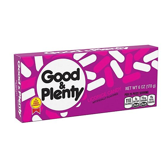 Good & Plenty Licorice Candy Box