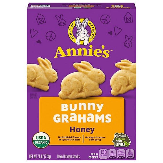 Is it Soy Free? Annie's Homegrown Annie's Organic Honey Bunny Baked Graham Snacks