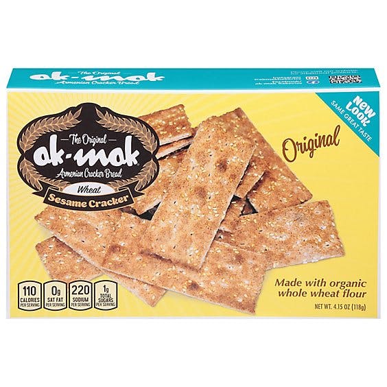 Is it Milk Free? Ak-mak Bakeries Low Fat Sesame Crackers