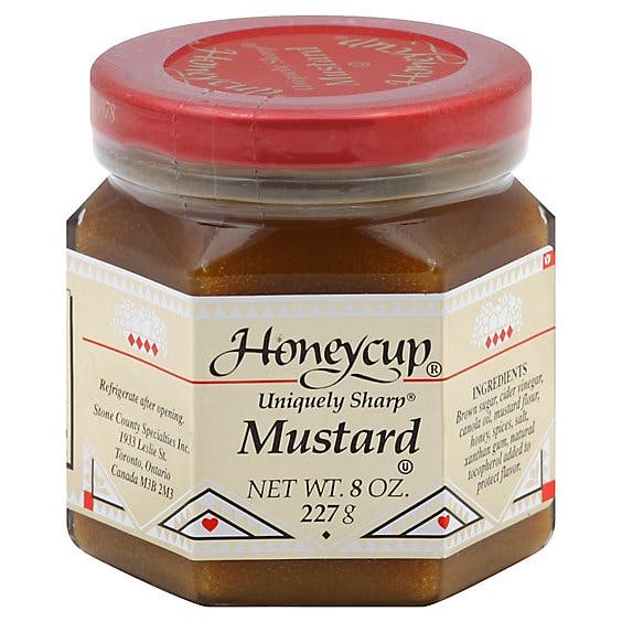 Is it Low FODMAP? Honey Cup Mustard Uniquely Sharp