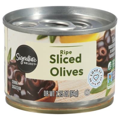 Signature Select Olives Sliced Ripe
