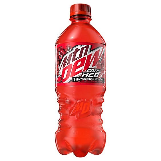 Mountain Dew Code Red Cherry Soda Pop