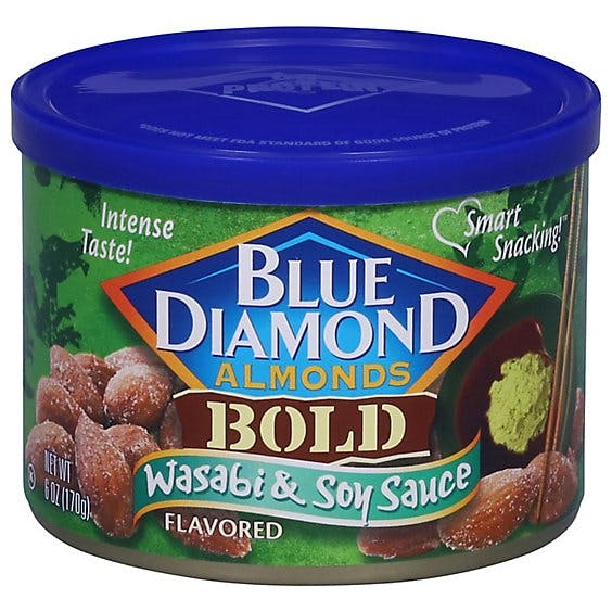 Is it Soy Free? Blue Diamond Almonds Bold Wasabi & Soy Sauce