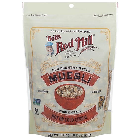 Is it Peanut Free? Bobs Red Mill Cereal Muesli Hot Cold Old Country Style