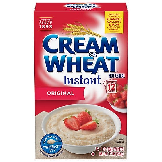 Is it Tree Nut Free? Cream Of Wheat Cereal Hot Instant Original Flavor