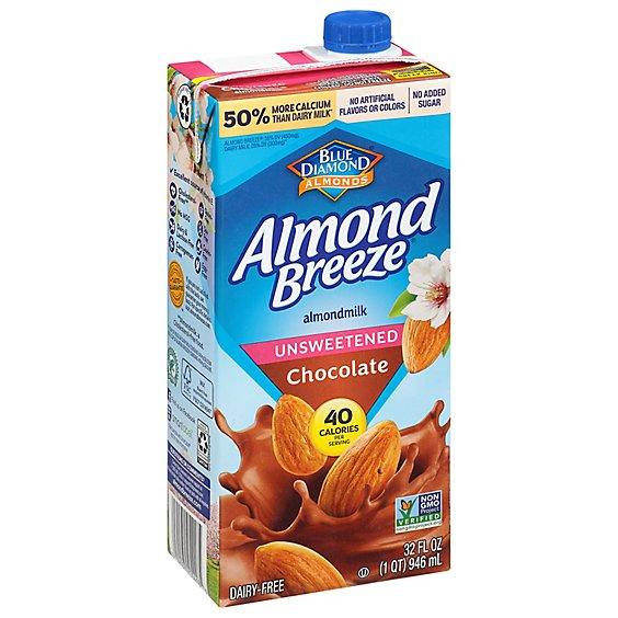 Is it Milk Free? Blue Diamond Unsweetened Chocolate Almond Breeze Almondmilk