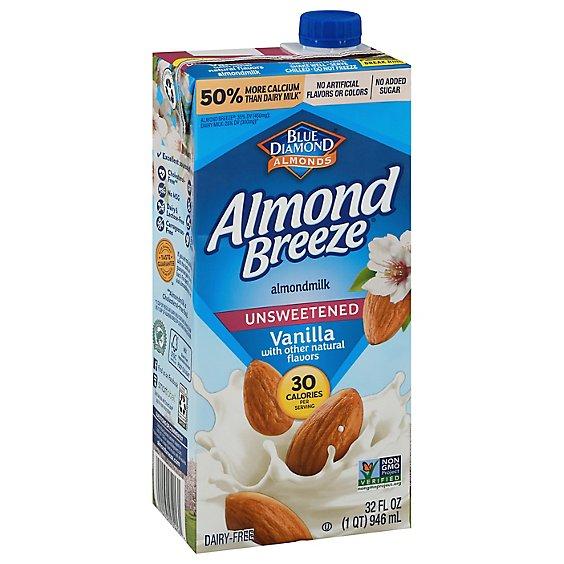 Is it Low FODMAP? Blue Diamond Unsweetened Vanilla Almond Breeze Almondmilk