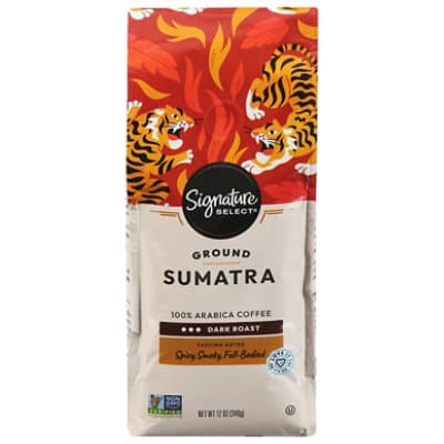 Signature Select Coffee Arabica Ground Dark Roast Sumatra