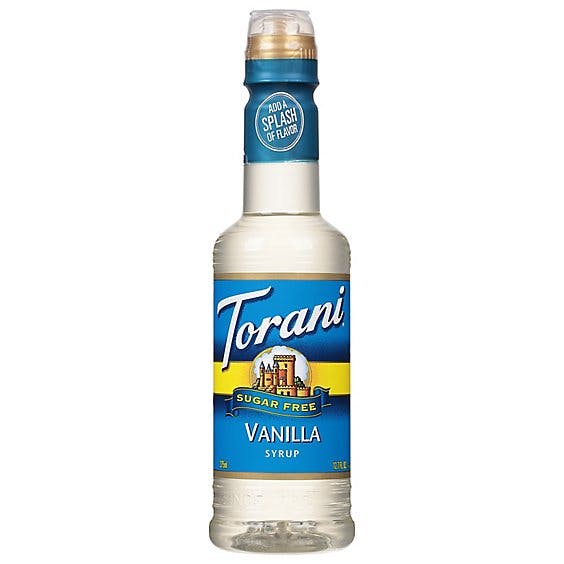 Is it Milk Free? Torani Sugar Free Vanilla Syrup, Zero Calorie, Authentic Coffeehouse Syrup