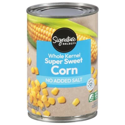 Signature Select Corn Whole Kernel Golden Sweet Not Salt Added