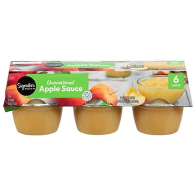 Signature Select Apple Sauce Unsweetened Cups