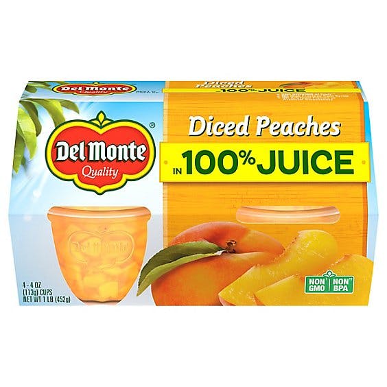 Is it Milk Free? Del Monte Quality Diced Peaches In 100% Juice