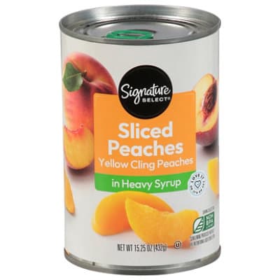 Signature Select Peaches Sliced In Heavy Syrup