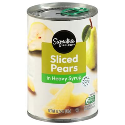 Signature Select Pear Slices Bartlett In Heavy Syrup