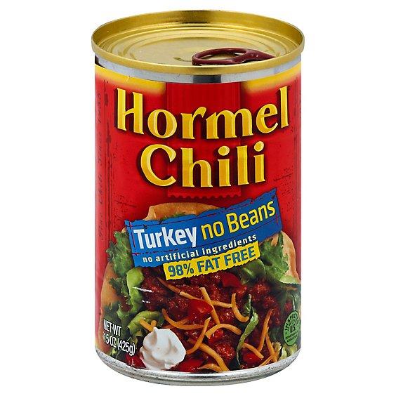 Is it Low FODMAP? Hormel chili Turkey No Beans, No Artificial Ingredients, 98% Fat Free