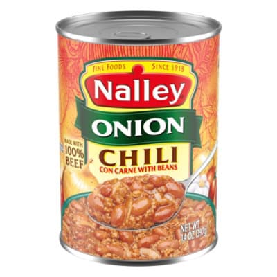 Nalley Chili Con Carne With Beans And Onions