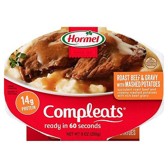 Is it Soy Free? Hormel Compleats Roast Beef & Mashed Potatoes With Gravy Microwave Tray