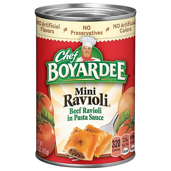 Is it Vegetarian? Chef Boyardee Mini Beef Ravioli In Pasta Sauce