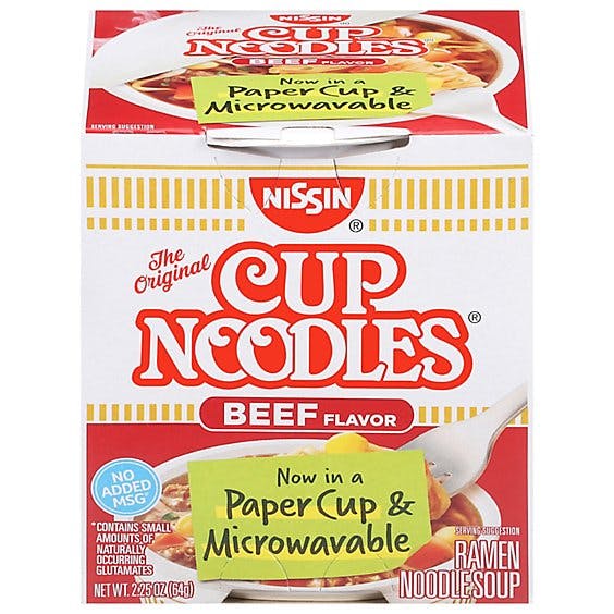 Is it Gluten Free? Nissin Cup Noodles Ramen Noodle Soup Beef Flavor