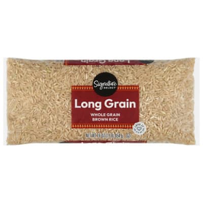 Signature Select Rice Brown Whole Grain Long Grain