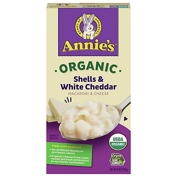 Is it Dairy Free? Annie's Homegrown Organic Shells & White Cheddar Macaroni & Cheese