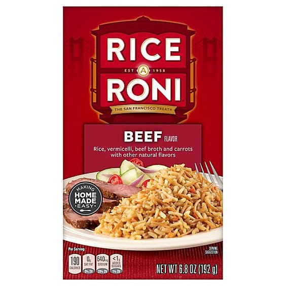 Rice-a-roni Rice Beef Flavor Box