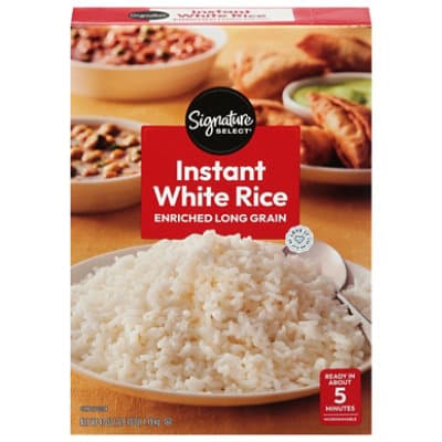 Signature Select Enriched Long Grain Instant White Rice