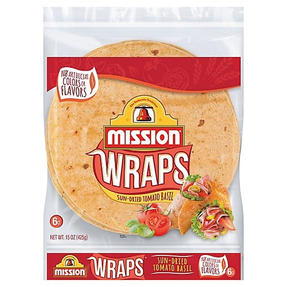 Is it Pescatarian? Mission Wraps Sun-dried Tomato Basil Bag