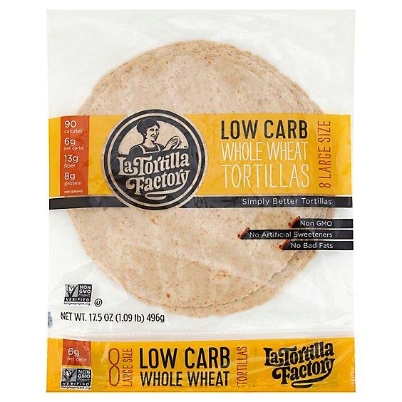 Is it Soy Free? La Tortilla Factory Tortillas Whole Wheat Low Carb Large