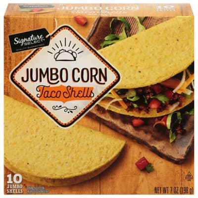 Signature Select Corn Taco Shells Jumbo
