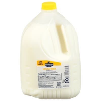Lucerne Milk Lowfat 1% Milkfat 1 Gallon