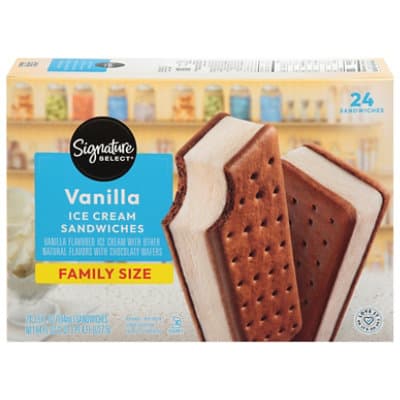 Signature Select/Lucerne Ice Cream Sandwiches Vanila Flavored