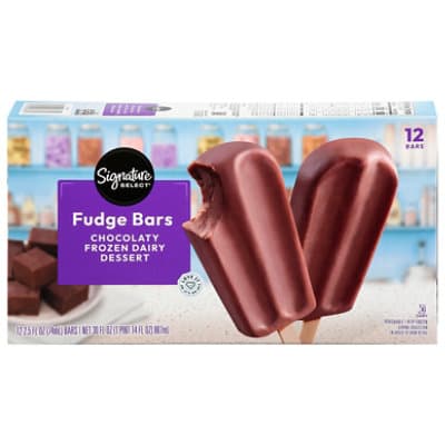 Signature Select  Dairy Dessert Fudge Bars Chocolaty