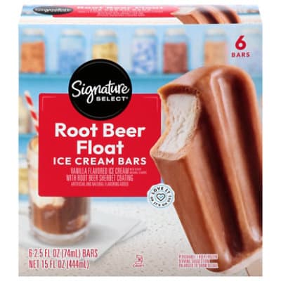 Signature Select Ice Cream Bars Root Beer Float Light