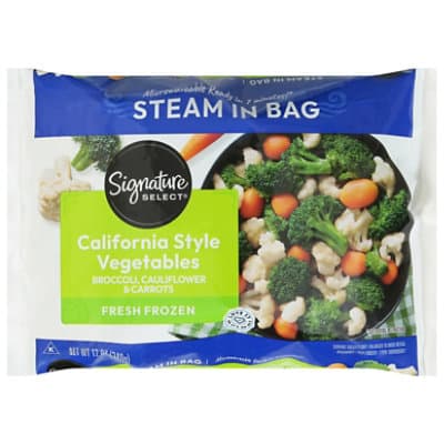 Signature Select Broccoli Parisienne Style Carrots & Cauliflower Steam In Bag