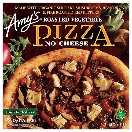Is it Dairy Free? Amy's Kitchen No Cheese Roasted Vegetable Pizza