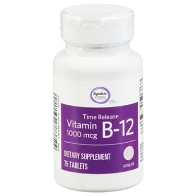 Signature Care Vitamin B12 1000Mcg Time Release Dietary Supplement