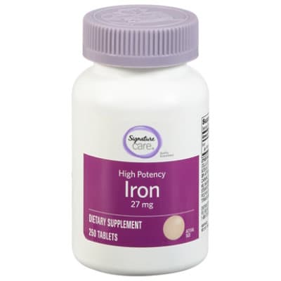 Signature Care Iron High Potency Dietary Supplement