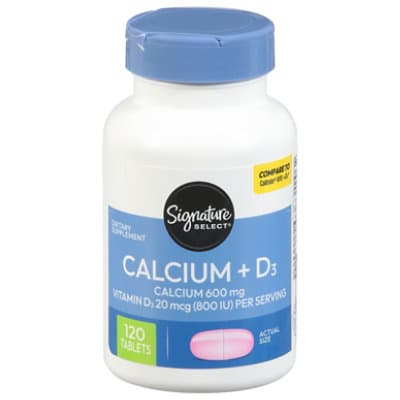 Signature Care Calcium With Vitamin D3 800Iu Dietary Supplement