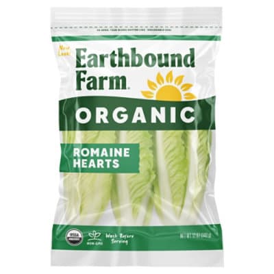 Organic Romaine Hearts Prepackaged