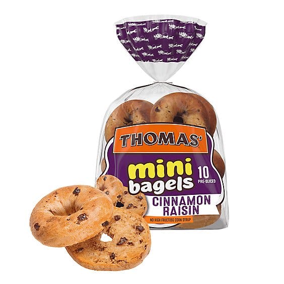 Is it Pescatarian? Thomas' Cinnamon Raisin Mini Bagels, Great After School Snacks