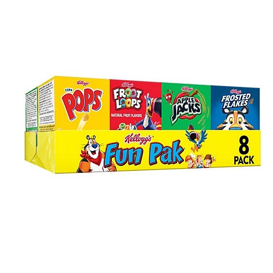 Kelloggs Fun Pak Breakfast Cereal Variety Pack