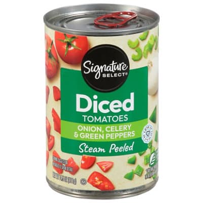 Signature Select Diced Tomatoes With Onion Celery And Green Peppers
