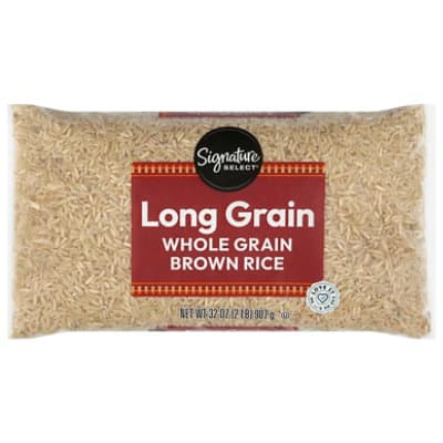 Signature Select Whole Grain Long Grain Brown Rice