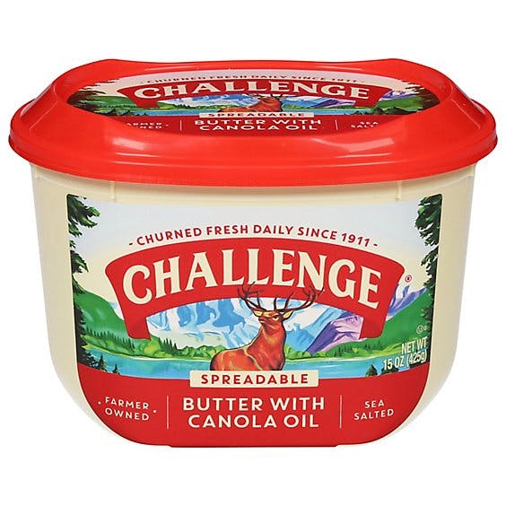 Is it Vegetarian? Challenge Butter, Sea Salted, Spreadable Butter With Canola Oil