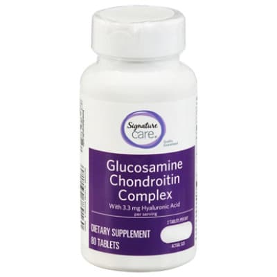 Signature Care Glucosamine Chondroitin Complex With Hyaluronic Acid Coated